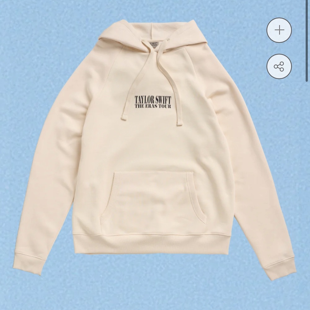 Taylor Swift Eras Tour Beige Hoodie